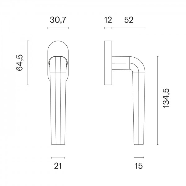 Window handle APRILE INULA R Window handle APRILE INULA R