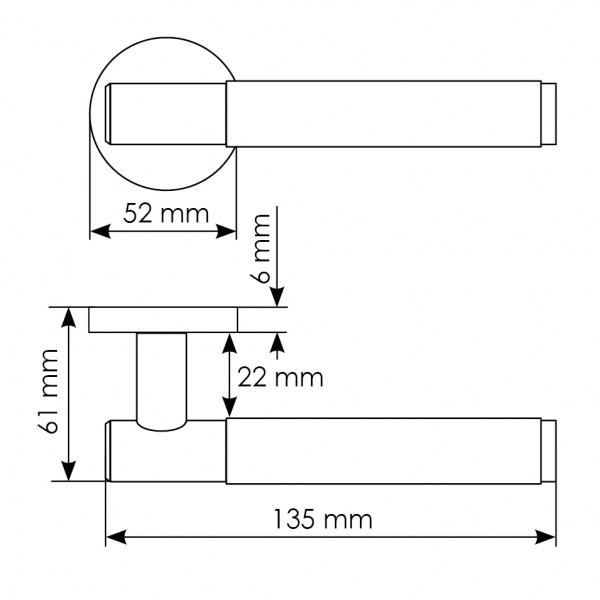 Ручка MORELLI AZRIELI MH-57-R6T Black Ручка MORELLI AZRIELI MH-57-R6T Black