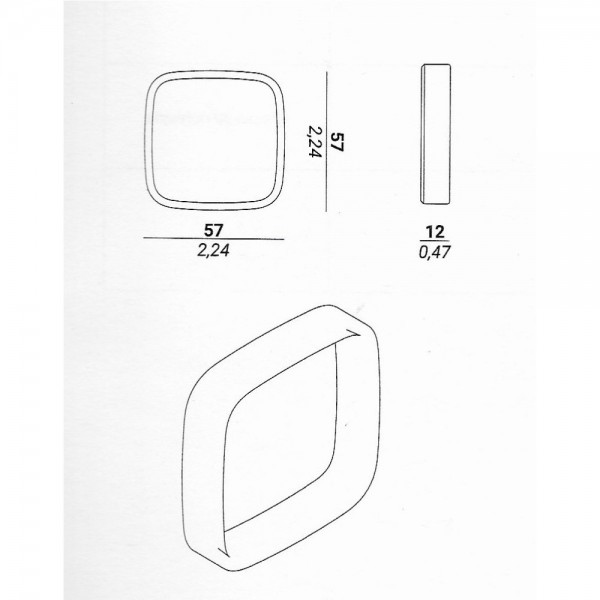 Adhesive Handle NUDA CHAM Black Adhesive Handle NUDA CHAM Black