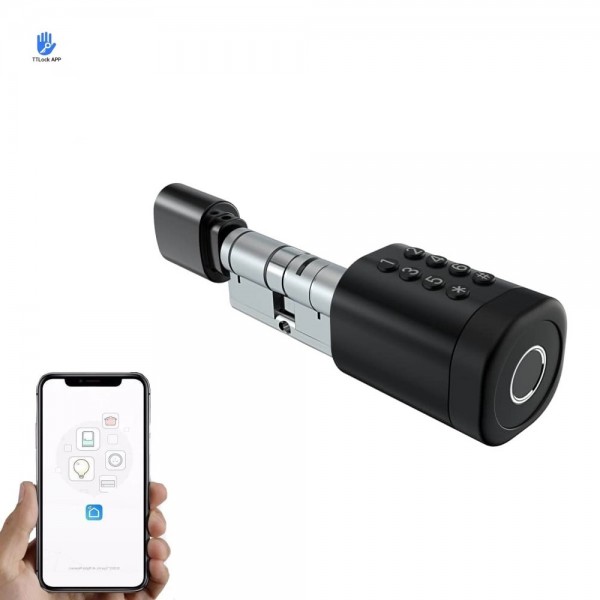 Cylinder EURO TTLOCK Bluetooth IP45 Black Cylinder EURO TTLOCK Bluetooth IP45 Black