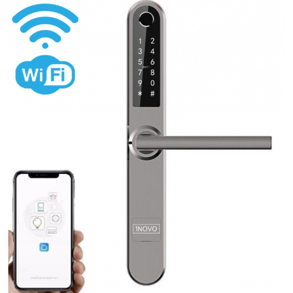 Smart door handle iNOVO IP55 for cylinder 72/92 mm SV31BW-C72/92 Silver Smart door handle iNOVO IP55 for cylinder 72/92 mm SV31BW-C72/92 Silver