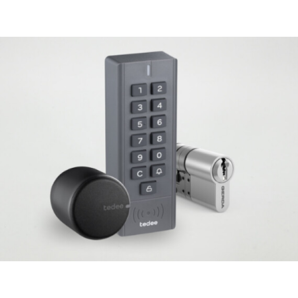 TEDEE GO vied lock set (with PIN code keypad) Bluetooth and Wi-Fi with remote control black (Battery) TEDEE GO vied lock set (with PIN code keypad) Bluetooth and Wi-Fi with remote control black (Battery)