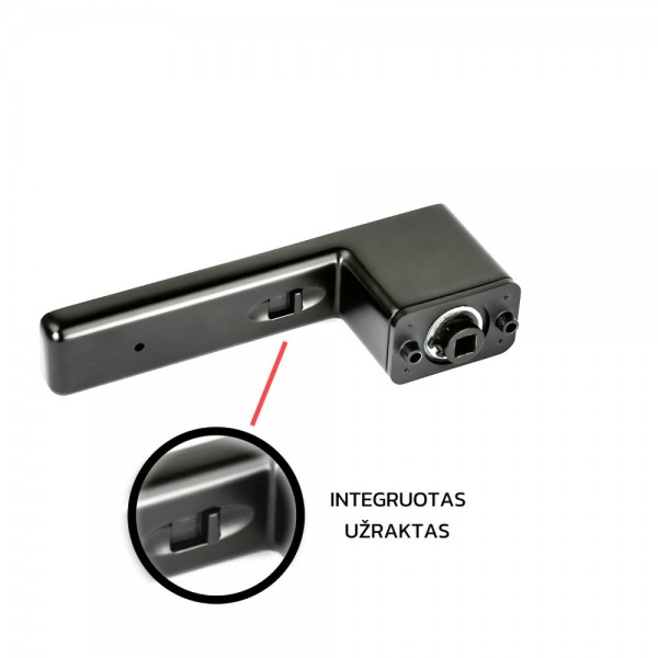 Rokturis ar integrētu slēdzeni VDS IMPERIA Black Rokturis ar integrētu slēdzeni VDS IMPERIA Black