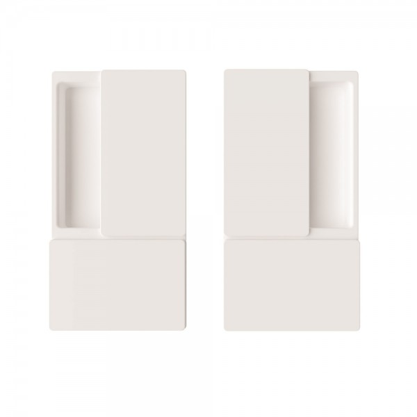 Door handles WAVE Blind White Door handles WAVE Blind White