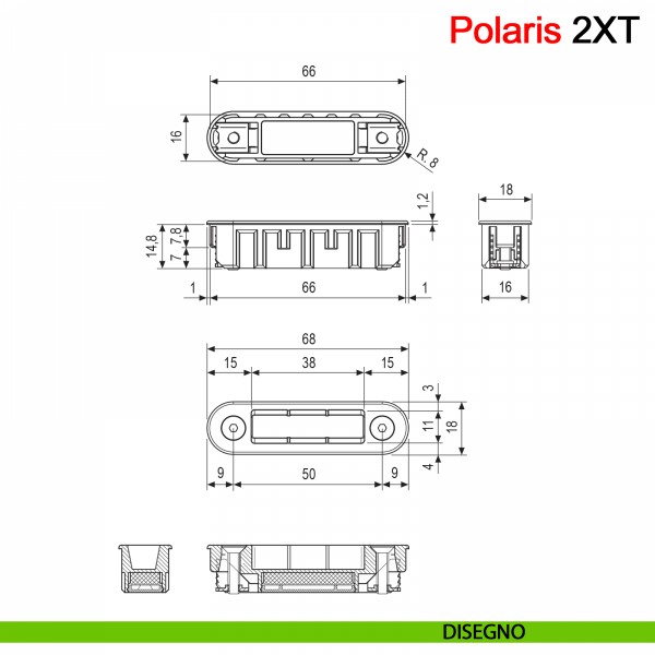Ответная магнитная планка пластиковая AGB ALUTOP XT Matt Chrome для алюминиевых коробок Ответная магнитная планка пластиковая AGB ALUTOP XT Matt Chrome для алюминиевых коробок