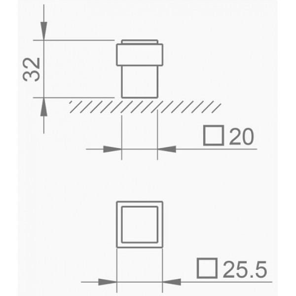 Door Support Tupai 2617 Q Black Door Support Tupai 2617 Q Black