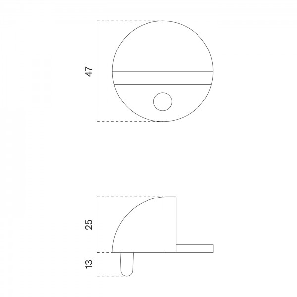 Door support APRILE DS 21 Matt Copper Door support APRILE DS 21 Matt Copper