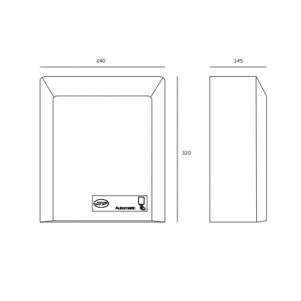 Paper dispenser IN.60.556.L Stainless Steel Paper dispenser IN.60.556.L Stainless Steel