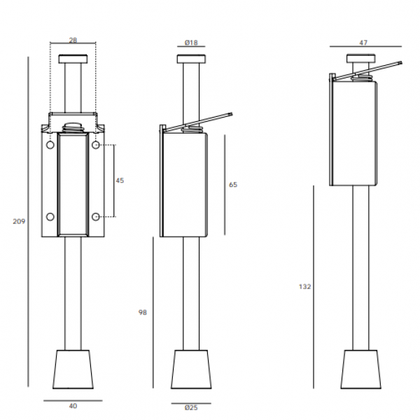 Spring Door Holder 209 mm Spring Door Holder 209 mm