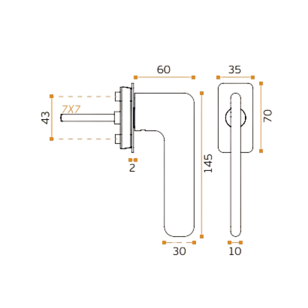 Logu rokturis JNF IN.00.532.DK01R Slim Bronze Logu rokturis JNF IN.00.532.DK01R Slim Bronze