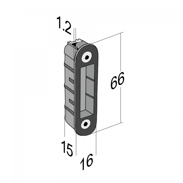 Magnetic Frame Plate BONAITI Black Magnetic Frame Plate BONAITI Black