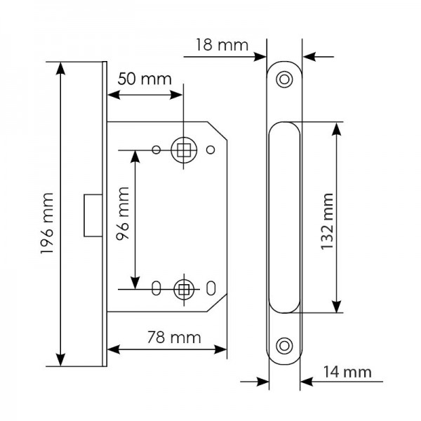 Magnetic lock VERUM BB Black Magnetic lock VERUM BB Black