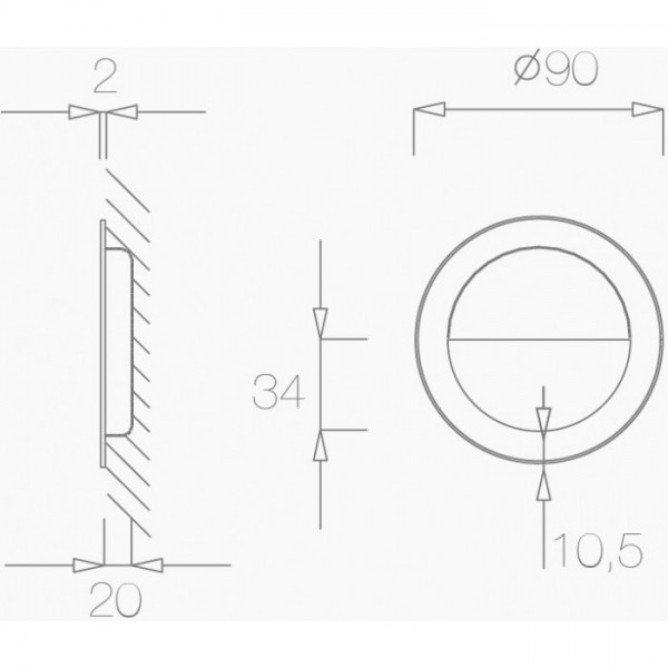 Bīdāmo durvju sistēmas rokturis TUPAI 1697 16 Stainless Steel Bīdāmo durvju sistēmas rokturis TUPAI 1697 16 Stainless Steel