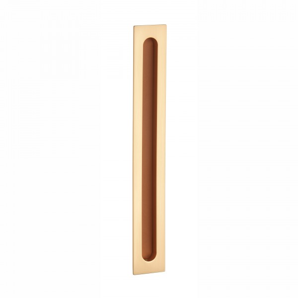 Bīdāmo durvju rokturis APRILE AS HD 239 Su Ādas ielaidums Matte Gold Bīdāmo durvju rokturis APRILE AS HD 239 Su Ādas ielaidums Matte Gold
