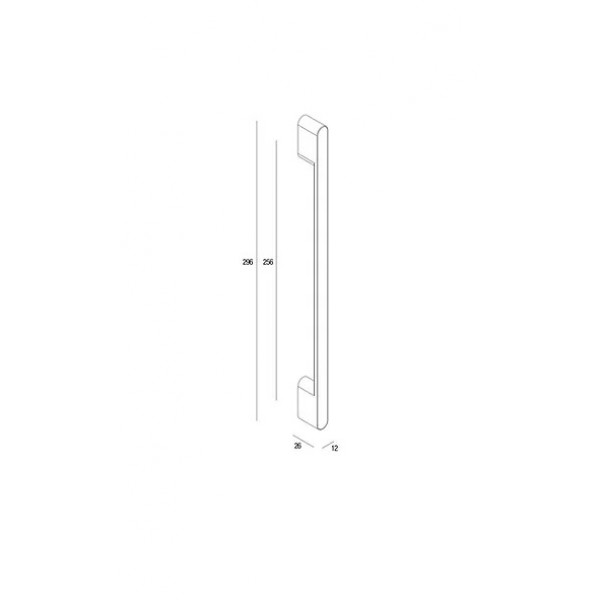 Sliding Door Handle PAMAR 2549 Z Black Sliding Door Handle PAMAR 2549 Z Black