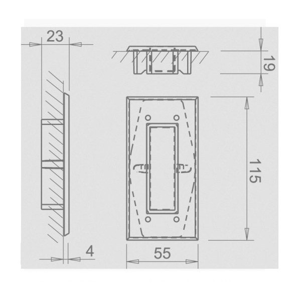 Bīdāmo durvju sistēmas rokturis TUPAI 2650 Q 03 Polished Chrome Bīdāmo durvju sistēmas rokturis TUPAI 2650 Q 03 Polished Chrome