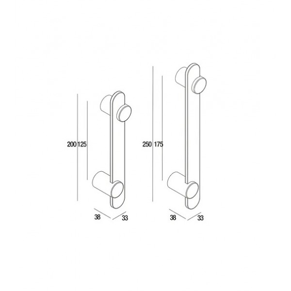 Sliding Door Handle PAMAR 2668 Z Black Sliding Door Handle PAMAR 2668 Z Black