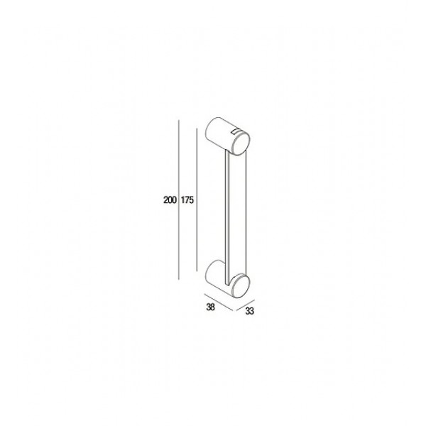 Sliding Door Handle PAMAR 2669 Z Black Sliding Door Handle PAMAR 2669 Z Black