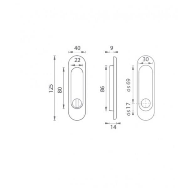 Ручка для раздвижной двери MP WC 3665 AR Черная Ручка для раздвижной двери MP WC 3665 AR Черная
