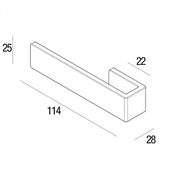 Sliding Door Handle PAMAR 2675 Z Black Sliding Door Handle PAMAR 2675 Z Black