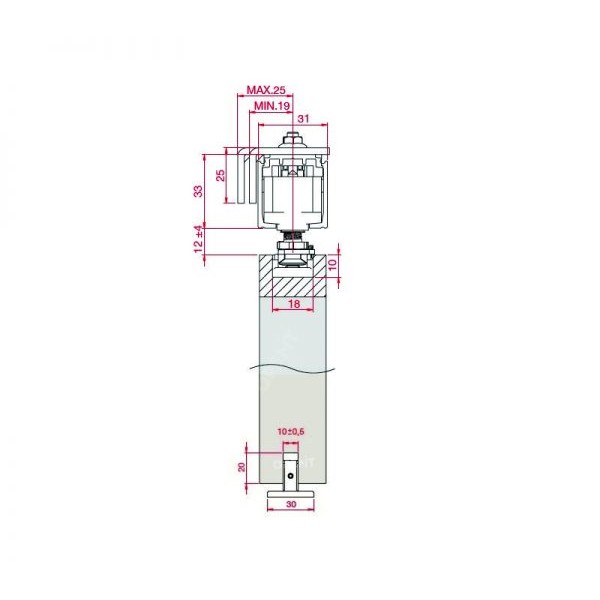 FLUID ECLETTICA CORSA С двухсторонним механизмом "Soft Close" до 80 кг FLUID ECLETTICA CORSA С двухсторонним механизмом "Soft Close" до 80 кг