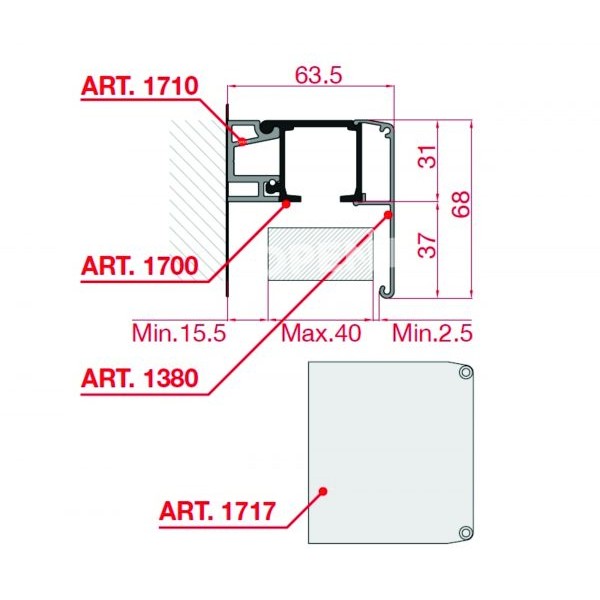 Apdare 1380 Black Aluminium Apdare 1380 Black Aluminium