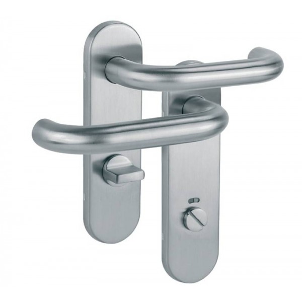 Rokturis ar plāksnīti VDS OLARIX SHORT WC 72 Stainless steel Rokturis ar plāksnīti VDS OLARIX SHORT WC 72 Stainless steel