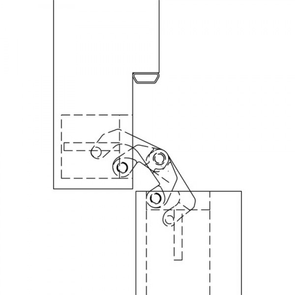 Петля скрытая ANSELMI AN 108 3D SC45 Петля скрытая ANSELMI AN 108 3D SC45