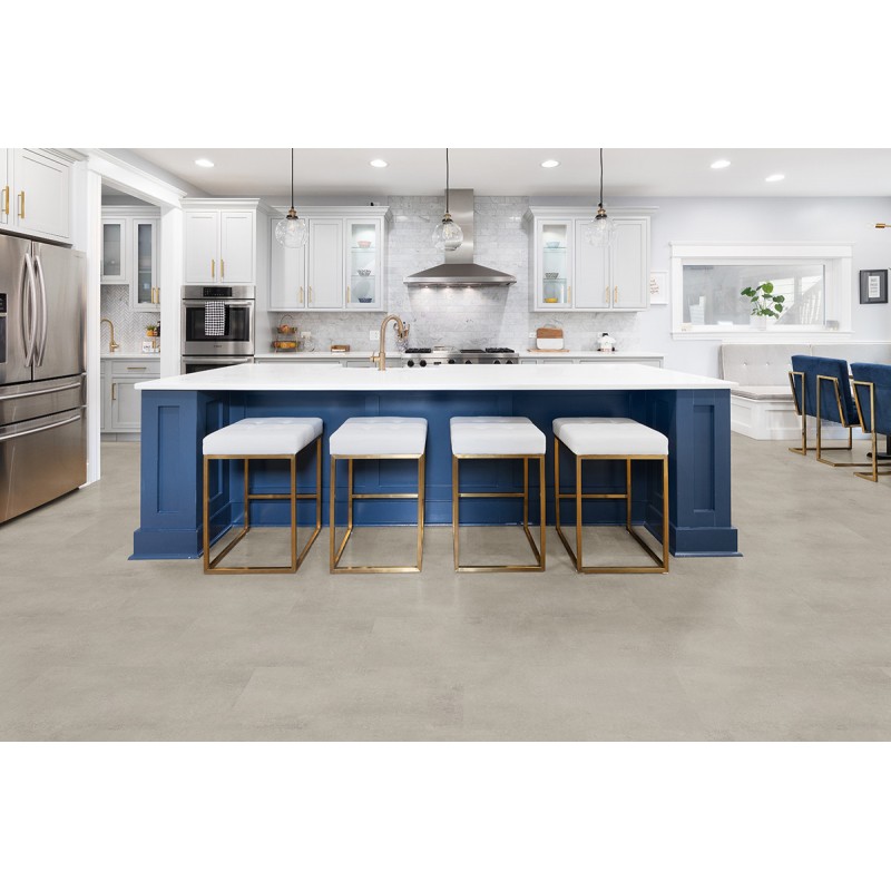 Vinyl flooring LAMETT Caldera Concrete Pearl 408 x 810