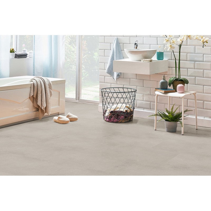 Vinyl flooring LAMETT Caldera Concrete Salt 405 x 810