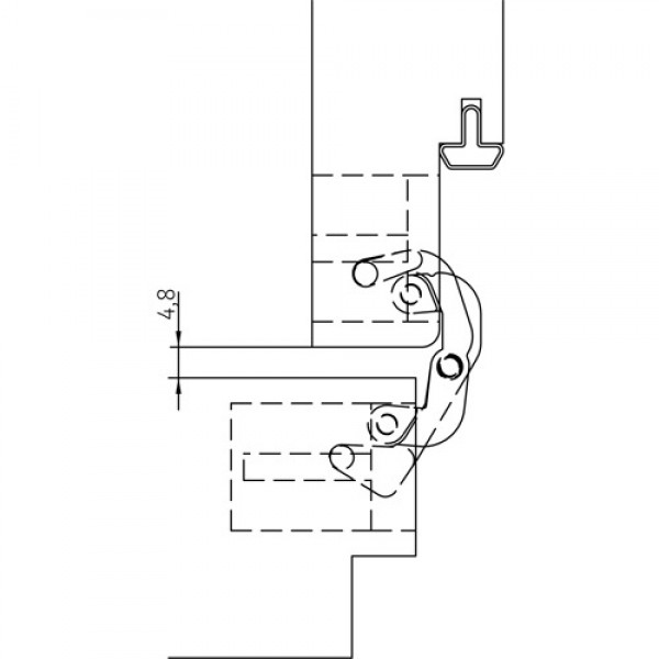 Concealed hinges ANSELMI AN 150 3D 28 Concealed hinges ANSELMI AN 150 3D 28