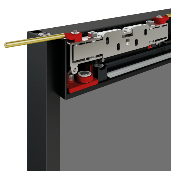 Magic 2 Frame Anodised Aluminium - Concealed Sliding System with Frame Designed For Glass Panels Magic 2 Frame Anodised Aluminium - Concealed Sliding System with Frame Designed For Glass Panels