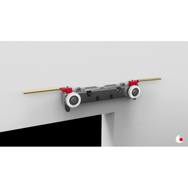 Magic 2 Frame Black - Concealed Sliding System with Frame Designed For Glass Panels Magic 2 Frame Black - Concealed Sliding System with Frame Designed For Glass Panels