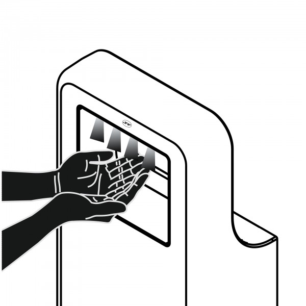 Automatic Hand Dryer TYPHOON RAL 9006 Automatic Hand Dryer TYPHOON RAL 9006